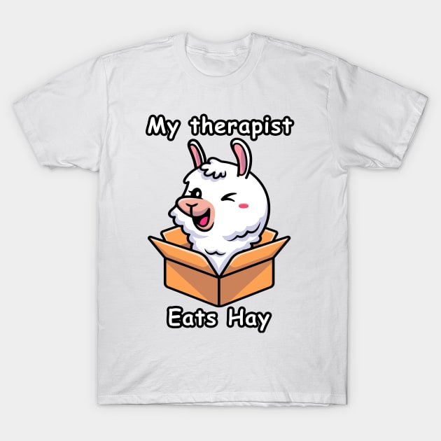 My therapist eats hay Funny goats Ideas T-Shirt by BestAnimeAlg